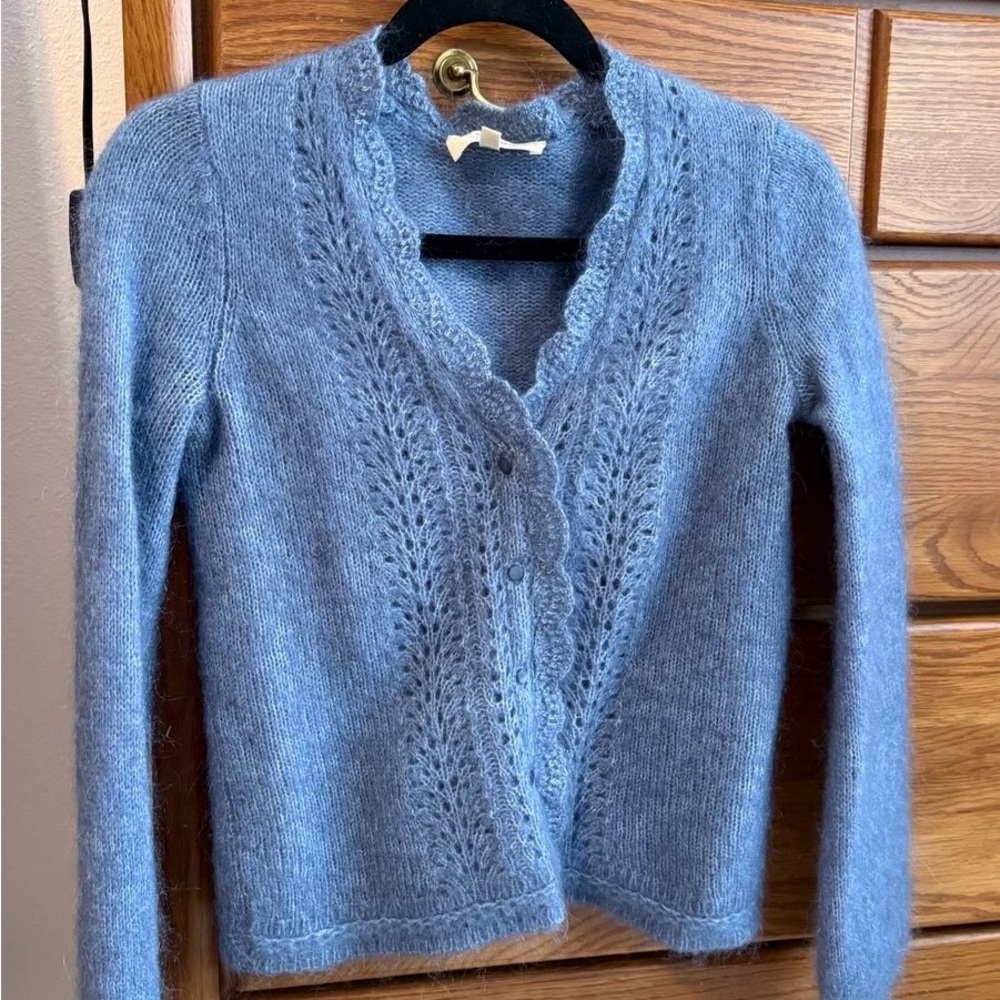 Sezane Angelie Cartigan in Vintage Blue